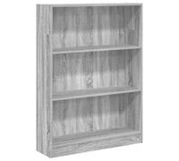 vidaXL Estantería de Madera de ingeniería Gris Sonoma 80x24x109 cm, estantería de Libros, librería, Estante de Almacenamiento