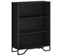 vidaXL Estantería de Madera de ingeniería Negra 80x31x106 cm, librería, Estante, estantería de almacenaje, Armario de almacenaje