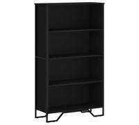 vidaXL Estantería de Madera de ingeniería Negra 80x31x137,5 cm, librería, Estante, estantería de almacenaje, Armario de almacenaje