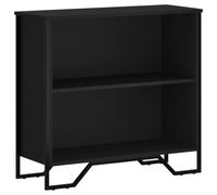 vidaXL Estantería de Madera de ingeniería Negra 80x31x74,5 cm, librería, Estante, estantería de almacenaje, Armario de almacenaje