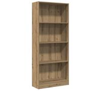 vidaXL Estantería de Madera de ingeniería Roble Artesanal 60x24x143 cm | Le ofrece mucho espacio para libros y objetos pequeños, ideal para muchos lugares como la sala de estar,