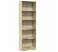 vidaXL Estantería de Madera de ingeniería Roble Sonoma 60x24x176 cm, estantería de Libros, librería, Estante de Almacenamiento