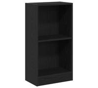 vidaXL Estantería de Madera de Roble Negro 40x24x76 cm | Un montón de espacio para libros y trozos de decoración, se adapta perfectamente a interiores modernos, hecho de resistente