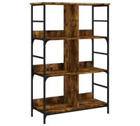 vidaXL Estantería de Madera ingeniería Roble Ahumado 78,5x33x117,5 cm