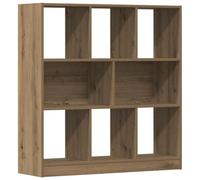 vidaXL Estantería de Madera ingeniería Roble Artisan 97,5x29,5x100 cm, librería, Estante, Armario de Almacenamiento, librerías, estantería