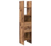 vidaXL Estantería de Madera Vieja Ingenierizada 40 x 35 x 180 cm. Espacio Amplio para almacenar, diseño Duradero, Ideal para Interior. Se Necesita ensamblar. Estanterías Independientes, Unidad Modern