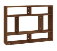 vidaXL Estantería de Pared Aparador Mueble Dormitorio Entrada Estante Cajón Almacenaje Flotante Salón Doméstico Contrachapada Roble Marrón
