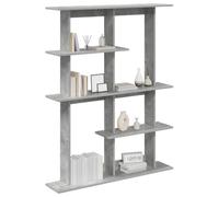 vidaXL Estante de pared Gris Hormigón 102 x 20 x 130 cm, Estante de pared rectangular, almacenamiento que ahorra espacio, fácil de limpiar, unidad decorativa minimalista
