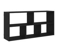 vidaXL Estantería de Pared de Roble Negro, 100x25x50 cm, Madera de ingeniería