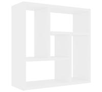 vidaXL Estantería de pared Estante de libros contrachapado blanco 45,1x16x45,1 cm