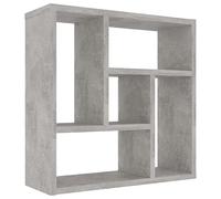 vidaXL Estantería de Pared Estante Libros Mueble Archivador Decoración Oficina Habitación Estable Duradera Contrachapada Gris Hormigón 45,1x16x45,1cm