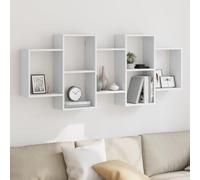 Estantería De Pared Madera De Ingeniería Blanca 159x18x65 Cm Vidaxl