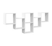 vidaXL Estantería de Pared Madera de ingeniería Blanca 159x18x66 cm
