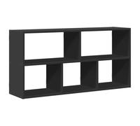 vidaXL Estantería de Pared Madera de ingeniería Negra 100x25x50 cm, Estante Flotante, Estante Flotante de Pared, Estante de exhibición de Pared
