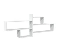 vidaXL Estantería de Pared Madera ingeniería Blanca 167,5x18x68 cm, Estante Flotante, Estante Flotante de Pared, Estante de exhibición de Pared
