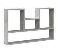 vidaXL Estantería de Pared Madera ingeniería Gris hormigón 99x15x60 cm, Estante Flotante, Estante Flotante de Pared, Estante de exhibición de Pared
