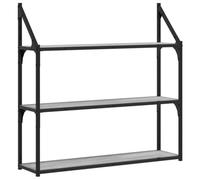 vidaXL Estantería de Pared Madera ingeniería Gris Sonoma 80x21x78,5cm