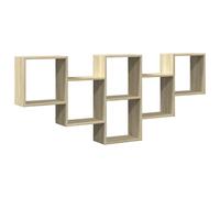 vidaXL Estantería de Pared Madera ingeniería Roble Sonoma 159x18x66cm