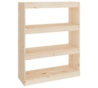 vidaXL Estantería/Divisor de Espacios Armario Estante Separador Partición Pantalla de Privacidad Mueble Librería 80x30x103,5 cm Madera de Pino