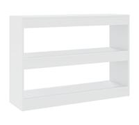 vidaXL Estantería/Divisor de Espacios Armario Estante Separador Partición Pantalla de Privacidad Mueble Librería Blanco 100x30x72 cm