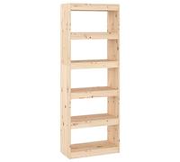 vidaXL Estantería/Divisor de Espacios Armario Estante Separador Partición Pantalla de Privacidad Mueble Librería 60x30x167,5 cm Madera de Pino