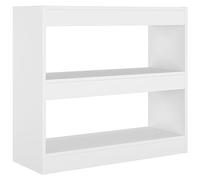 vidaXL Estantería/Divisor de Espacios Blanco 80x30x72 cm