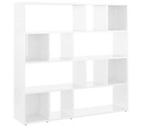 vidaXL Estantería / Divisor de espacios Blanco brillo 105x24x102 cm