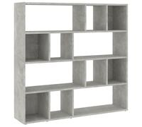 vidaXL Estantería divisora de espacios Gris hormigón 105x24x102 cm
