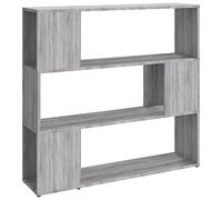 vidaXL Estantería/Divisor de Espacios Gris Sonoma 100x24x94 cm, librería, estantería para Libros, Muebles para Libros, Biblioteca, Armario para Libros