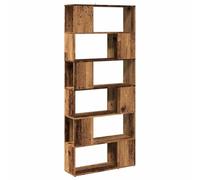 vidaXL Estantería/Divisor de Espacios Madera Envejecida 80x24x186 cm, librería, estantería para Libros, Muebles para Libros, Biblioteca
