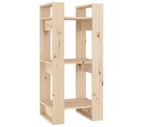 vidaXL Estantería/Divisor de Espacios Armario Estante de Libros Librería Achivador Separador Partición Mueble Madera Maciza Pino 41x35x91 cm