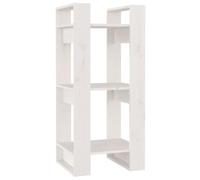 vidaXL Estantería/Divisor de Espacios Madera Pino Blanco 41x35x91 cm