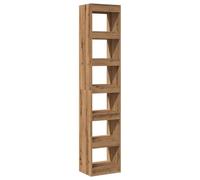 vidaXL Estantería/Divisor de Espacios Roble Artisan 40x30x198 cm, librería, estantería para Libros, Muebles para Libros, Biblioteca