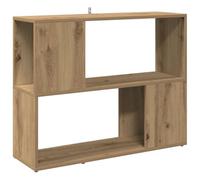 vidaXL Estantería/Divisor de Espacios Roble Artisan 80x24x63 cm, librería, estantería para Libros, Muebles para Libros, Biblioteca