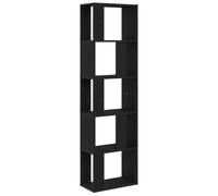 vidaXL Estantería/Divisor Madera contrachapada Roble Negro 45x24x159cm, estantería, estantería para Libros, Estante de Almacenamiento