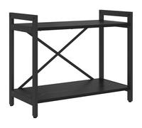 vidaXL Estantería Escalonada de Roble Negro de - 60 x 30 x 48.5 cm, Hecha de Madera Engineered y Acero. Estilo Industrial, Libre de Piso, con pies Ajustables y Amplio Espacio de Almacenamiento Gracia