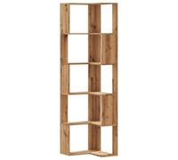 vidaXL Estantería Esquina 5 Niveles Madera Roble Artisan 50x50x179 cm, estantería de Esquina, Vitrina de Esquina, Armario de Esquina