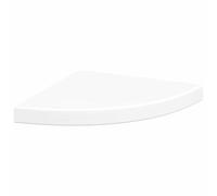 vidaXL Estante Flotante de Esquina Repisa Colgante Estantería Tablero CD Libros Decoración Coleccionables Fotos Premios Blanco MDF 35x35x3,8 cm
