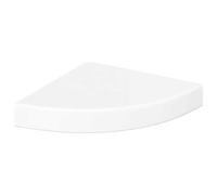 vidaXL Estantería esquinera Flotante Blanco Brillante 25x25x3,8 cm MDF
