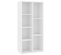 vidaXL Estantería librería Estante de libros – Madera contrachapada, Blanco