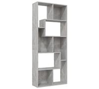 vidaXL Estantería Estante de Libros Mueble Archivador Decoración Oficina Hogar Habitación Estable Duradera de Contrachapada Gris Hormigón 67x24x161 cm