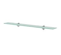 vidaXL Estantería Estante Flotante de Pared de Cristal Medidas 80x20 cm Vidrio de 8 mm Color Claro