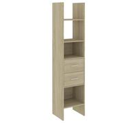 vidaXL Estantería Estantes Estudio Salón Decoración Libros Librería Librero Biblioteca Alacena Armario de Contrachapada Color Roble Sonoma 40x30x180cm