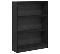vidaXL Estantería Independiente en Roble Negro, 109 cm de Altura y 80 cm de Ancho. Hecha de Tablero de partículas, Uso Interior. Tiene un Estilo Moderno y es Rectangular, Resistente y c
