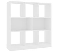 Estantería librería madera contrachapada blanco 97,5x29,5x100cm