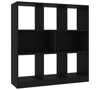Estantería Librería Madera Contrachapada Negro 97,5x29,5x100cm Vidaxl