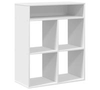 vidaXL Estantería librería Madera contrachapada Blanco 66x31x80 cm