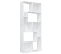 vidaXL Estantería Estante de Libros Librería Mueble Archivador de Oficina de Almacenamiento para Dormitorio Salón de Madera Contrachapada Blanco