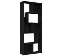 vidaXL Estantería librería Madera contrachapada Negro 67x24x161 cm
