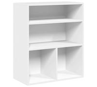 vidaXL Estantería librería Madera de ingeniería Blanca 60x30x71,5 cm, estantería, Estante de Almacenamiento, estantería, estantería para Libros